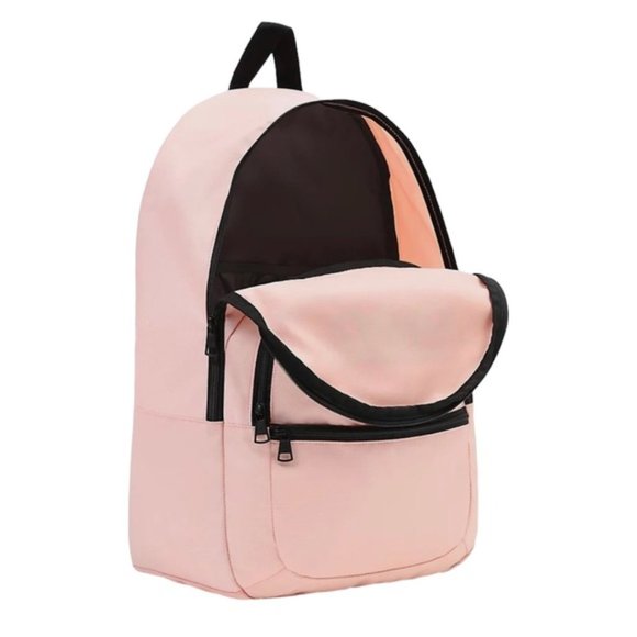 🎒SCHOOL SALE🎒VANS Mochila Ranged Backpack Pink Laptop Logo Zip Bag VN0A7UFNY6O - Picture 2 of 4
